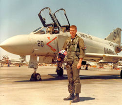 1stLt Gary Smith at MCAS Yuma Az (1980) going through
F-4J training