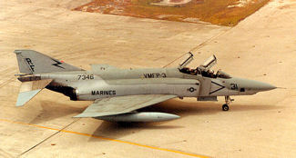Capt. Lt Gary Smith - SKATE - taxis for a mission 1986